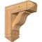 Ekena Millwork Funston Arts and Crafts Smooth Bracket w/ Offset Brace, Western Red Cedar, 7 1/2"W x 22"D x 22"H BKT0806X22X22FST03SWR - alternate 1